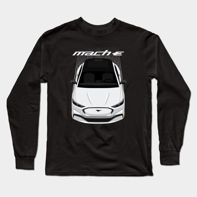 Ford Mustang Mach E SUV - White Long Sleeve T-Shirt by V8social